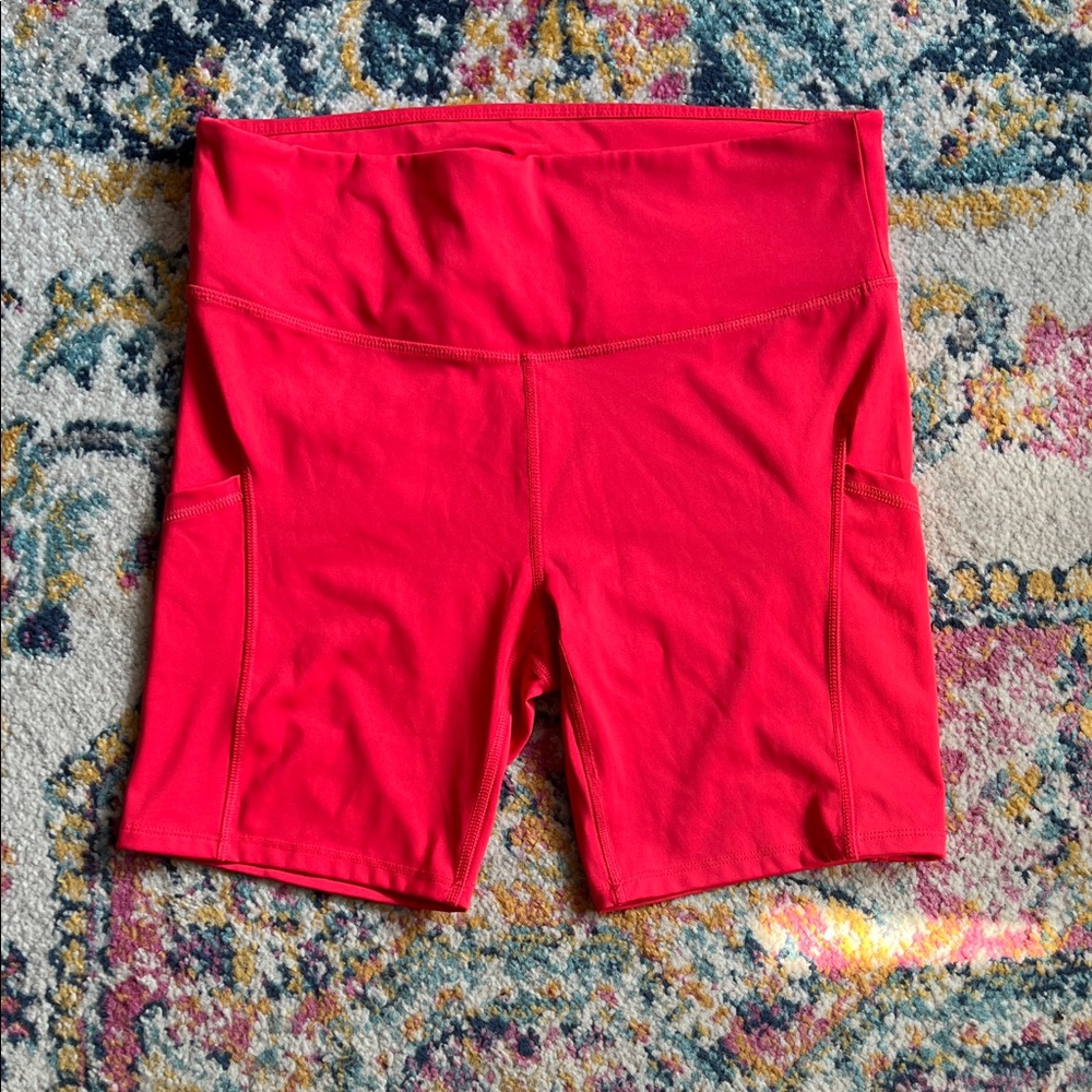 All in Motion Bright Red Women's Bike Shorts